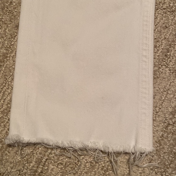 Riley High Rise Straight Crop in Blurred White Jeans size 23 - Picture 2 of 11